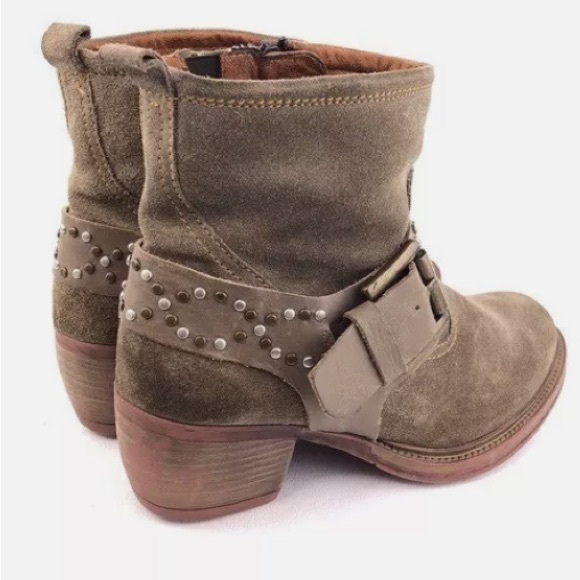 Josef Seibel Toni Studded Harness Suede Booties EU 40/10 - Picture 4 of 13